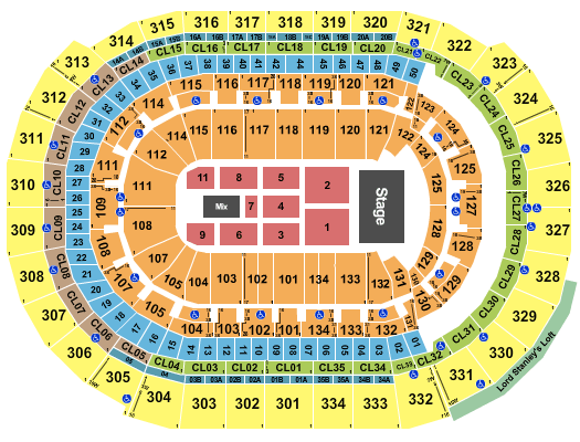 Amerant Bank Arena Journey Seating Chart